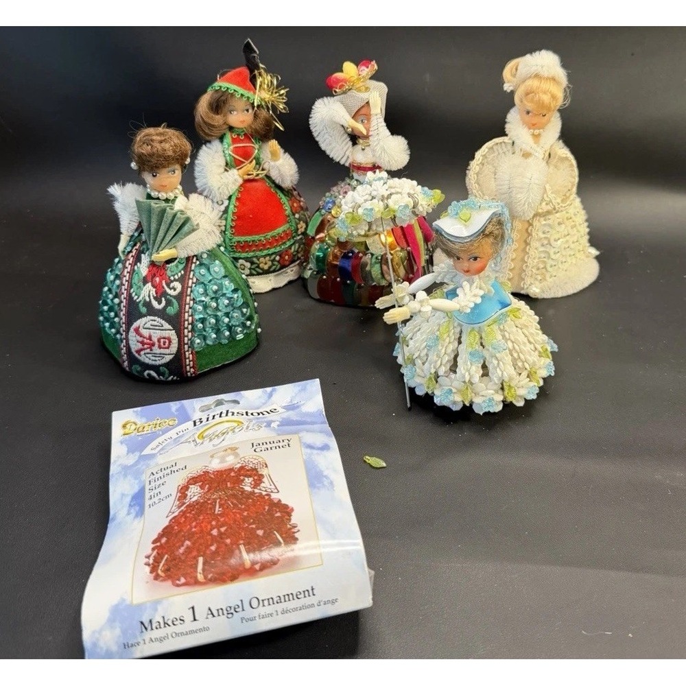 Walco Li'l Missy Doll Craft Kit Beaded Sequin Assortment LOT Of 6